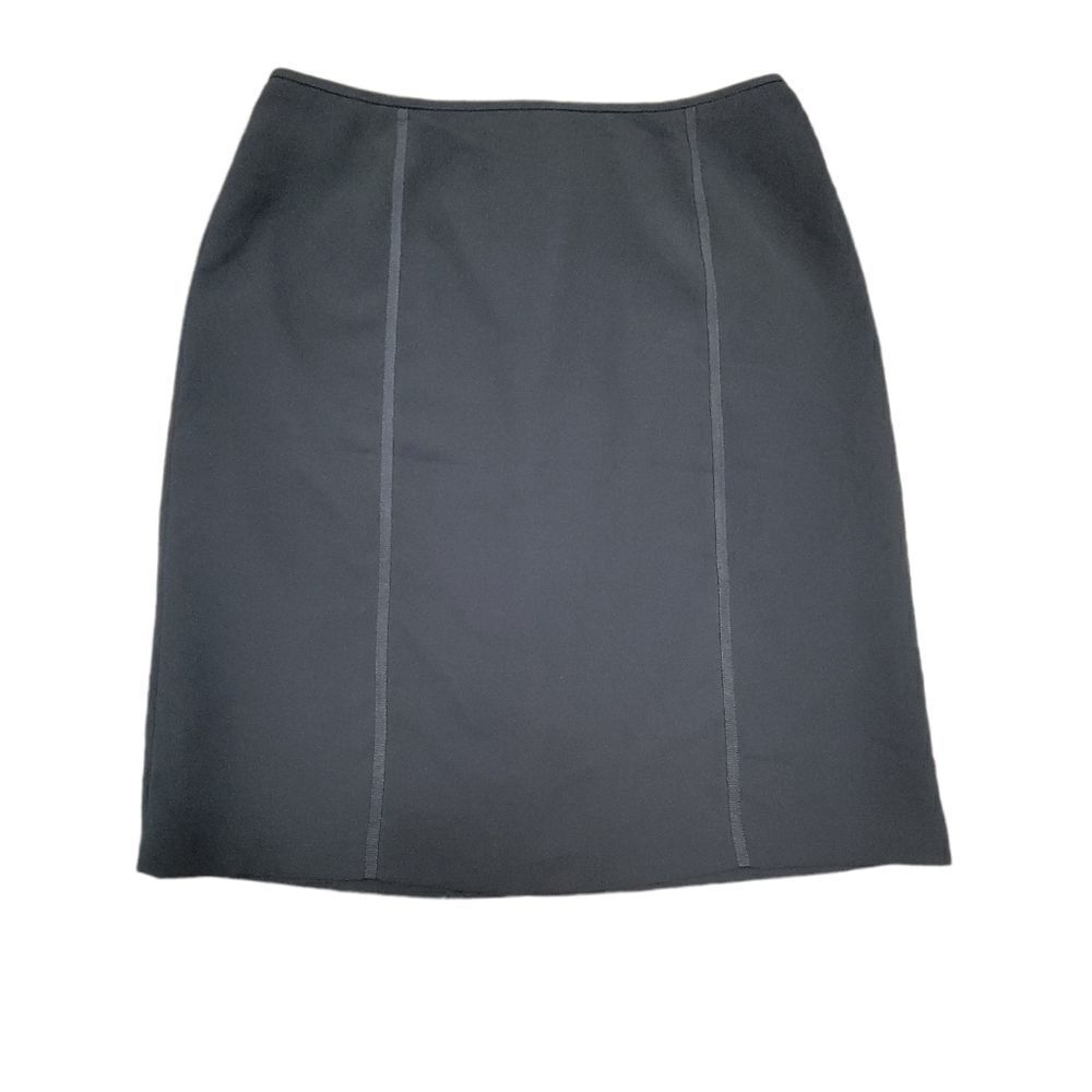 Collections for Le Suit Career Black Midi Skirt Cheeta Print Inside Size 18